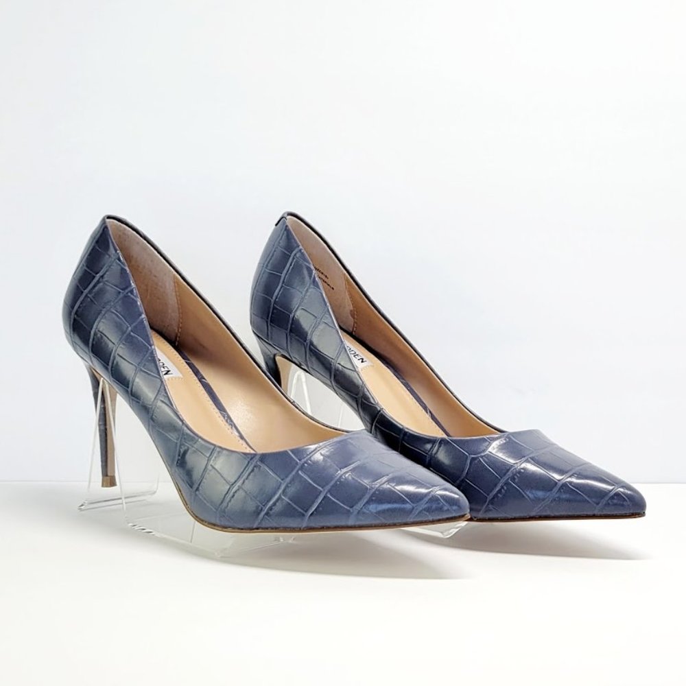 STEVE MADDEN luiza croc Pump Sz 9  NEW